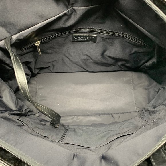 authentic CHANEL Paris Biarritz Black  Lea… - Picture 12 of 15